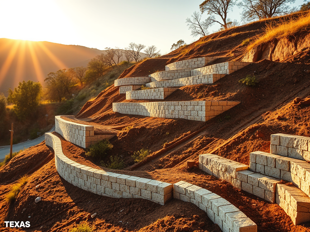 Types of Retaining Walls in Texas